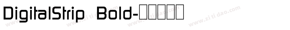 DigitalStrip  Bold字体转换
